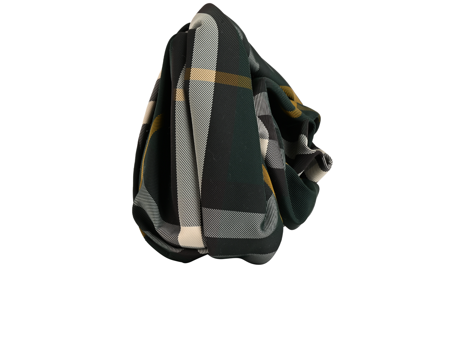 Check Rose Clutch, &pound;450, Handbags, Brown/Green, Nylon, Side view